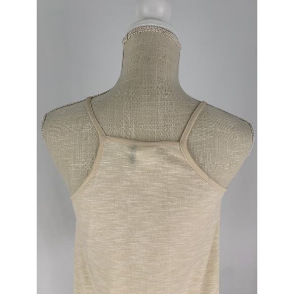 Akemi + Kin Cream Lace Fringed Crossroads Tank Blouse. Women's Size XS - Picture 7 of 8